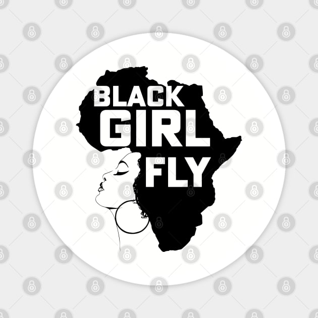 Black Girl Fly, Black Girl Magic, African American, Black woman Magnet by UrbanLifeApparel